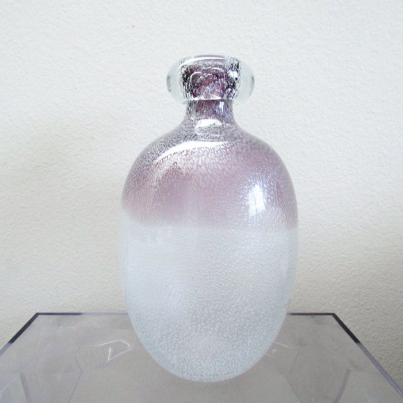 Gorgeous Glass Bubble Vase Decorative Vase Home Accent Large Collectable Art - Picture 5 of 10